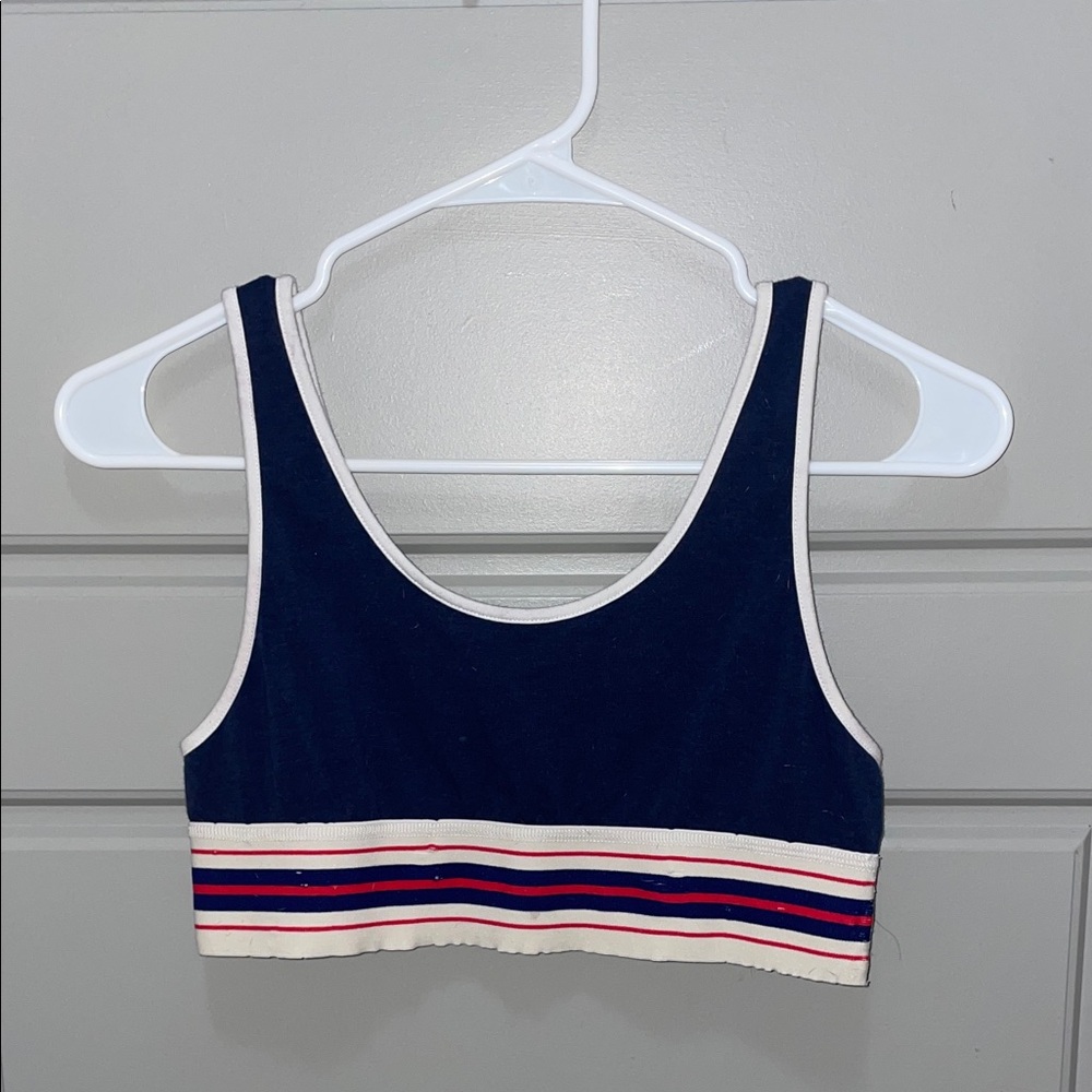 TNA Navy and Red Striped Bandeau